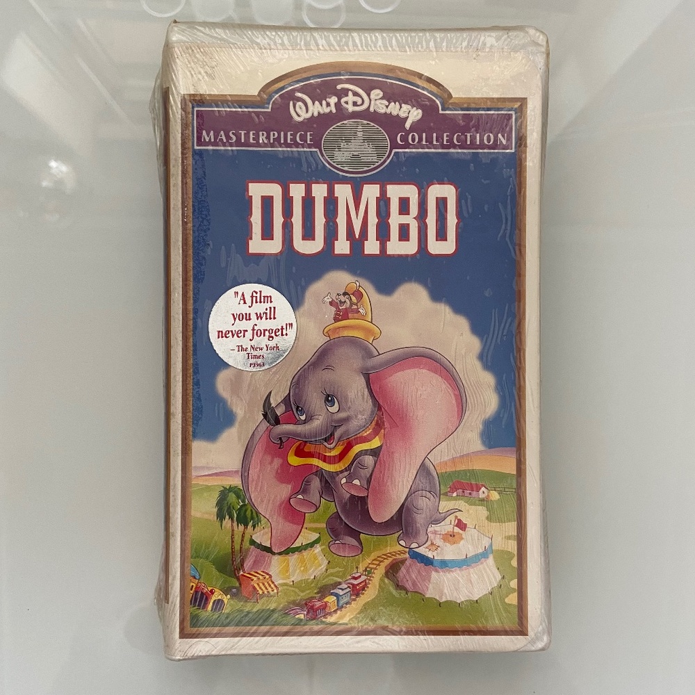 Walt Disney SEALED Masterpiece Collection DUMBO rare VHS